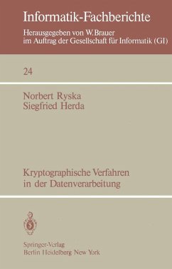 Cover Kryptographische Verfahren in der Datenverarbeitung (eBook, PDF)