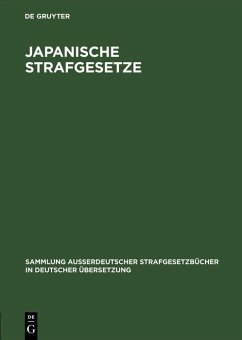 Japanische Strafgesetze (eBook, PDF)