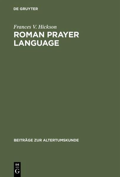 Roman Prayer Language (eBook, PDF) Roman Prayer Language (eBook, PDF)