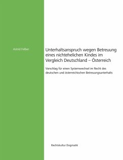 Unterhaltsanspruch wegen Betreuung eines nichtehelichen Kindes im Vergleich Deutschland - Österreich - Felber, Astrid