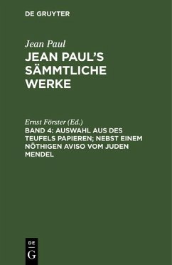 Cover Auswahl aus des Teufels Papieren; nebst einem nöthigen Aviso vom Juden Mendel (eBook, PDF)
