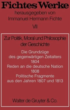 Zur Politik, Moral und Philosophie der Geschichte (eBook, PDF) - Fichte, Johann G.