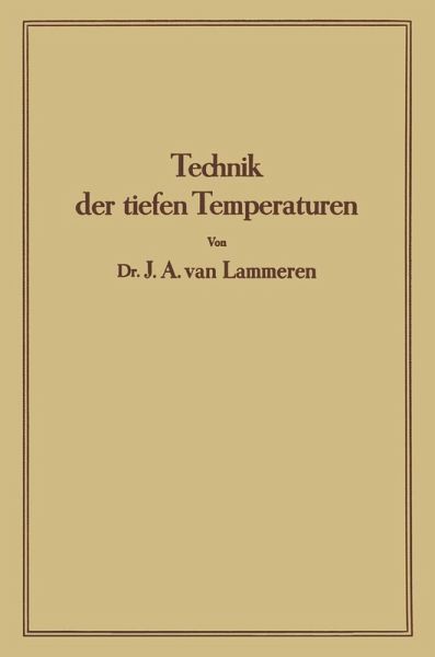 Technik der tiefen Temperaturen (eBook, PDF)