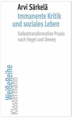 Cover Immanente Kritik und soziales Leben