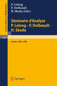 Cover Séminaire d'Analyse P. Lelong - P. Dolbeault - H. Skoda (eBook, PDF)