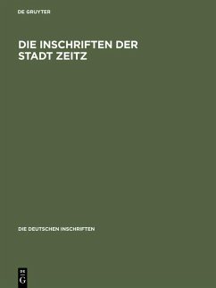 Die Inschriften der Stadt Zeitz (eBook, PDF)