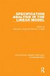 Specification Analysis in the Linear... - Bild 1