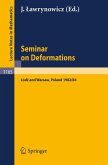 Seminar on Deformations (eBook, PDF)