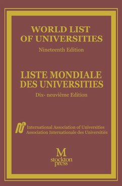 World List of Universities / Liste Mondiale des Universites (eBook, PDF) - International Association Of Universities