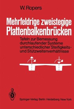 Mehrfeldrige zweistegige Plattenbalkenbrücken (eBook, PDF) - Ropers, Walter
