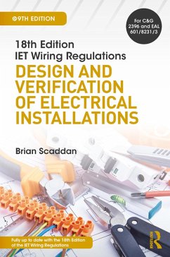 IET Wiring Regulations: Design and Verification of Electrical Installations (eBook, ePUB) - Scaddan, Brian