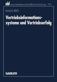 Vertriebsinformationssysteme und Vertriebserfolg (eBook, PDF) - Ries, Klaus
