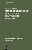 Kurze historische Syntax der deutschen Sprache (eBook, PDF)