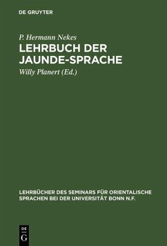 Cover Lehrbuch der Jaunde-Sprache (eBook, PDF)
