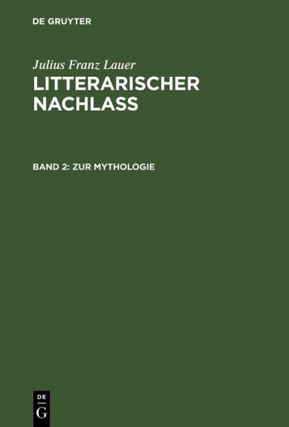 Zur Mythologie (eBook, PDF) Zur Mythologie (eBook, PDF)