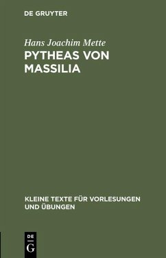 Pytheas von Massilia (eBook, PDF) - Mette, Hans Joachim