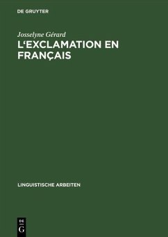L'exclamation en français (eBook, PDF) - Gérard, Josselyne