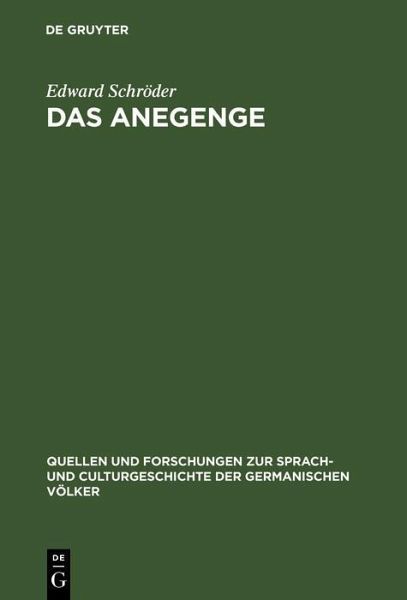 Das Anegenge (eBook, PDF) Das Anegenge (eBook, PDF)