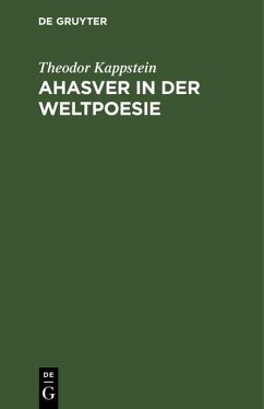 Cover Ahasver in der Weltpoesie (eBook, PDF)