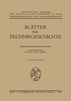 Blätter für Technikgeschichte (eBook, PDF) - Nagler, Josef