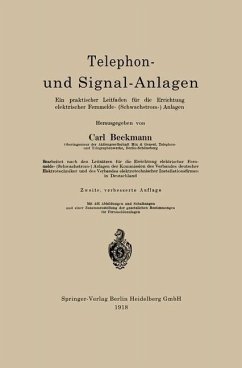 Telephon- und Signal-Anlagen (eBook, PDF)