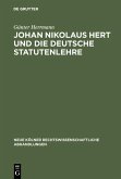 Johan Nikolaus Hert und die deutsche Statutenlehre (eBook, PDF)