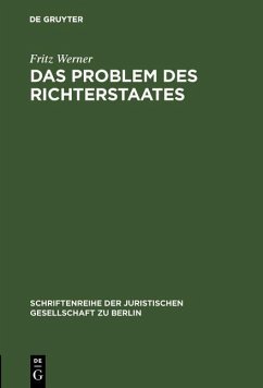Cover Das Problem des Richterstaates (eBook, PDF)