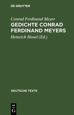 Gedichte Conrad Ferdinand Meyers (eBook, PDF) - Meyer, Conrad Ferdinand