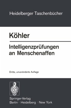 Intelligenzprüfungen an Menschenaffen (eBook, PDF) - Köhler, W.
