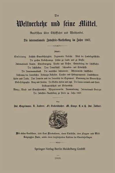 Der Weltverkehr und seine Mittel (eBook, PDF) Der Weltverkehr und seine Mittel (eBook, PDF)