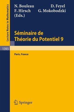 Cover Séminaire de Théorie du Potentiel Paris, No. 9 (eBook, PDF)