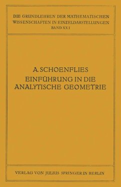 Einführung in die Analytische Geometrie der Ebene und des Raumes (eBook, PDF) - Schoenflies, A.