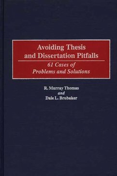 Avoiding Thesis and Dissertation Pitfalls (eBook, PDF) - Thomas, R. Murray; Brubaker, Dale L.