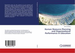 Human Resource Planning and Organizational Performance in Education