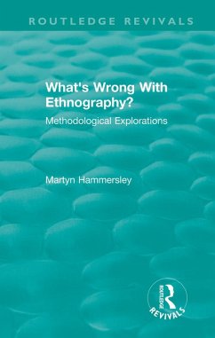 Routledge Revivals: What's Wrong With Ethnography? (1992) (eBook, PDF) - Hammersley, Martyn