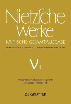 Morgenröthe. Nachgelassene Fragmente Anfang 1880 - Frühjahr 1881 (eBook, PDF) - Nietzsche, Friedrich