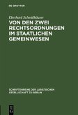 Von den zwei Rechtsordnungen im staatlichen Gemeinwesen (eBook, PDF)