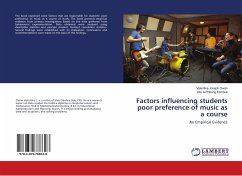 Factors influencing students poor preference of music as a course