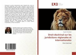 Droit doctrinal sur les juridictions régionales et internationales - Schadrack, Ruyenzi