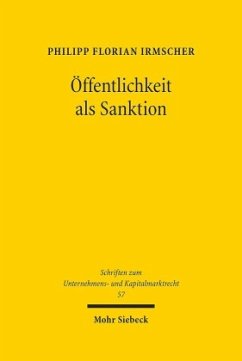 Öffentlichkeit als Sanktion - Irmscher, Philipp Florian
