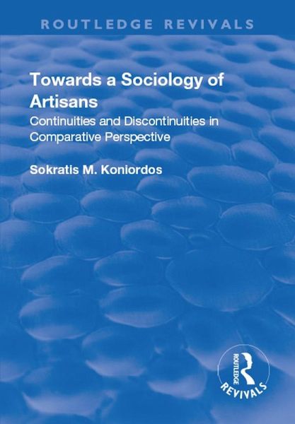 Towards a Sociology of Artisans (eBook, ePUB)