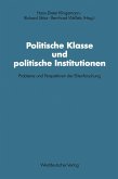 Politische Klasse und politische Institutionen (eBook, PDF)