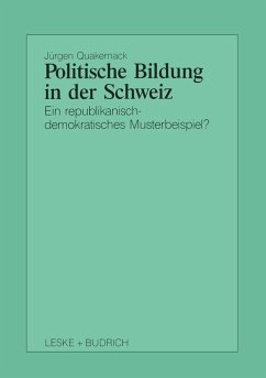 Politische Bildung in der Schweiz (eBook, PDF) - Quakernack, Jürgen