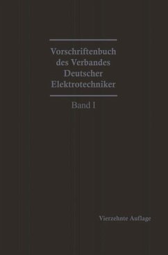 Vorschriftenbuch des Verbandes Deutscher Elektrotechniker (eBook, PDF) - Vde, Generalsekretariat Des