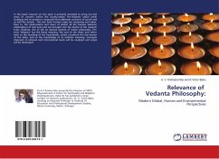 Relevance of Vedanta Philosophy: - K.Victor Babu, A. V. Krishana Rao and