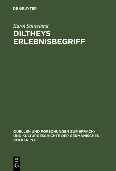 Diltheys Erlebnisbegriff (eBook, PDF) Diltheys Erlebnisbegriff (eBook, PDF)