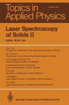 Cover Laser Spectroscopy of Solids II (eBook, PDF)