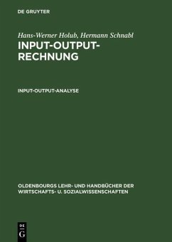 Cover Input-Output-Analyse (eBook, PDF)