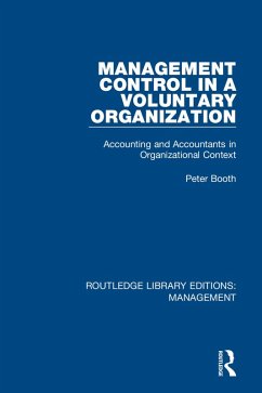 Management Control in a Voluntary Organization (eBook, PDF) - Booth, Peter