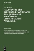 Planimetrie und Arithmetik nebst den Anfangsgründen der Trigonometrie und Stereometrie und drei Anhängen (eBook, PDF)